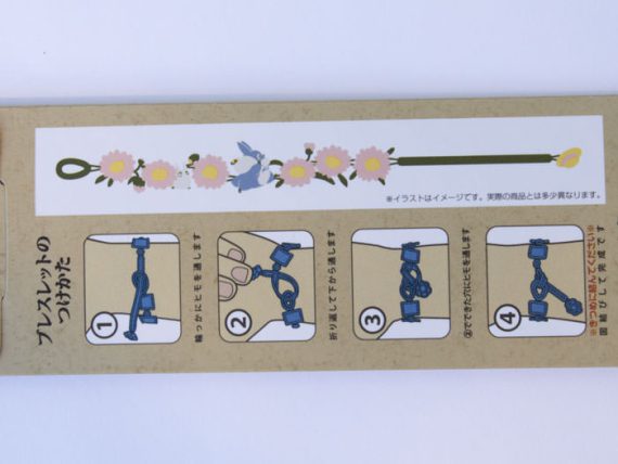 Totoro spetsarmband – rosa blommor - Bild 2
