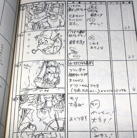Sherlock hund – Hayao Miyazaki storyboard konstbok - Bild 3