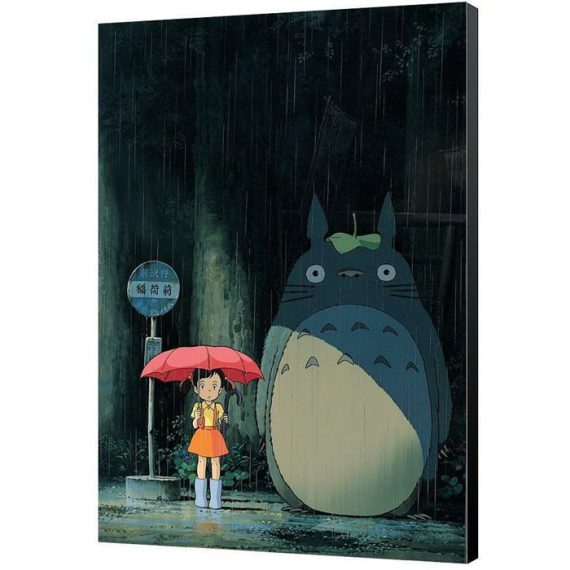 Totoro tavla – Stor träpannå - Bild 1